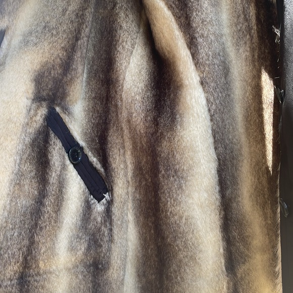 Dennis Basso | Reversible Faux Leather/ Fur Coat - Picture 7 of 9